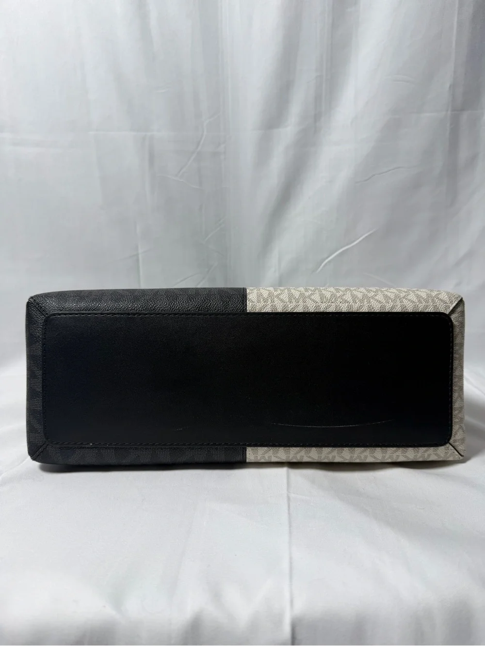 Michael Kors Black & Cream Signature Two-Tone Satchel